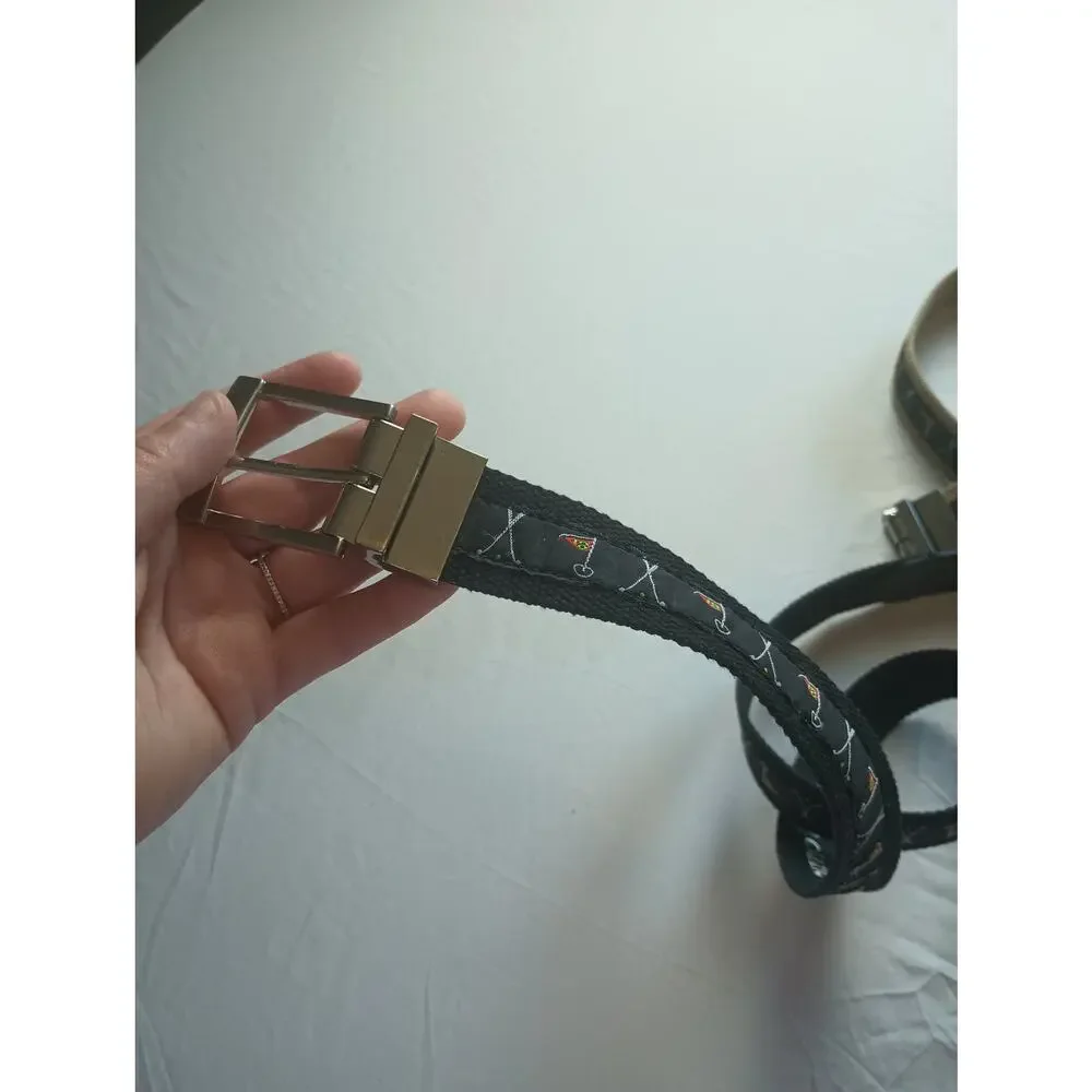Men's‎ Clazic Lot of 2 Golf Belts Adjustable fit